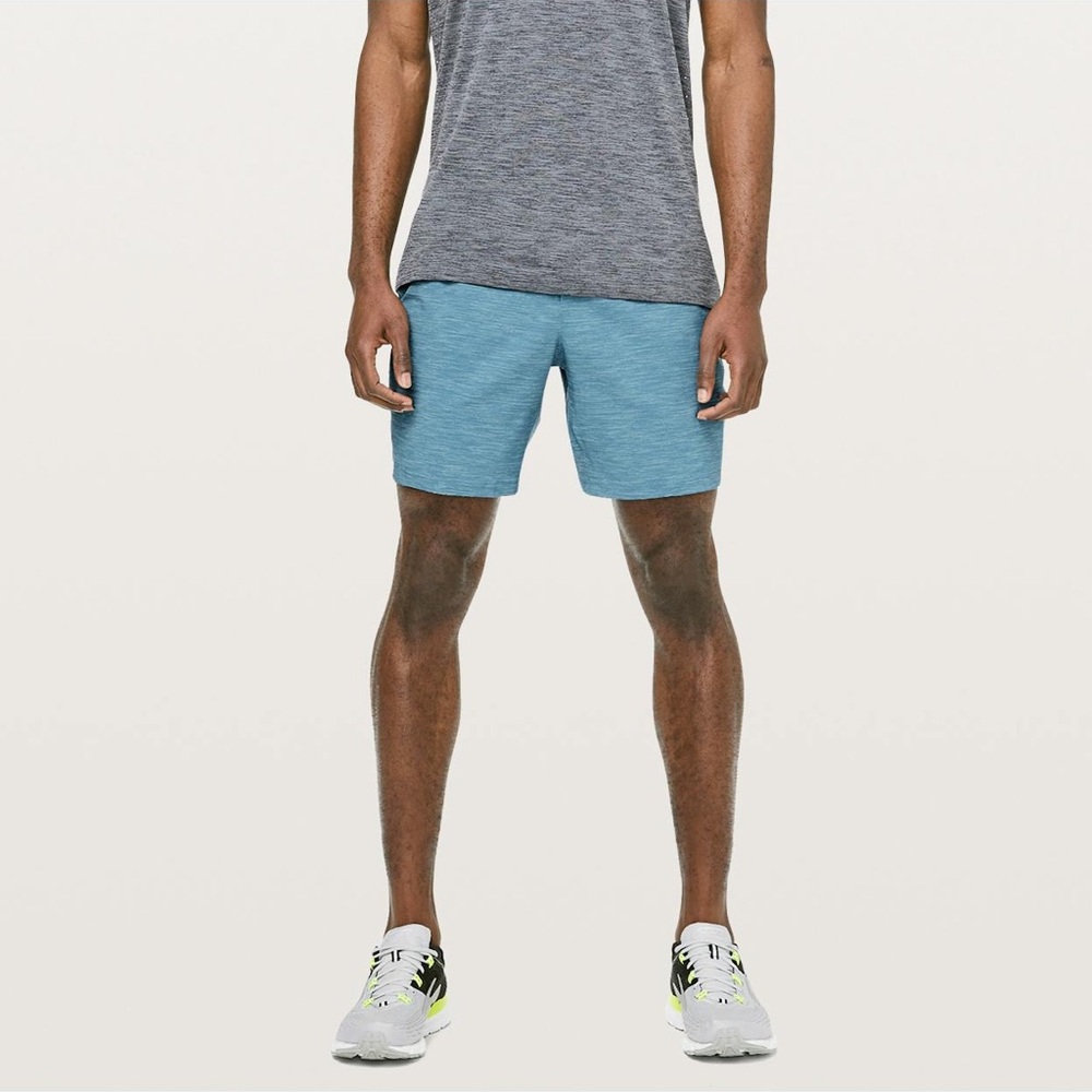 Lululemon Pace Breaker Short
 in Heather Allover Blue Cast Utility Blue - Picture 4 of 7